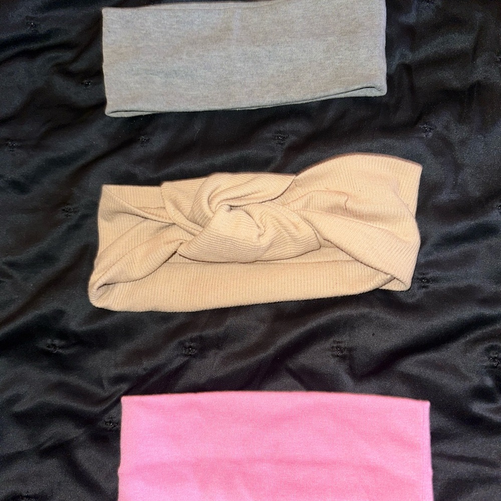 Othr Women's Headband Trio - Gray, Beige, Pink